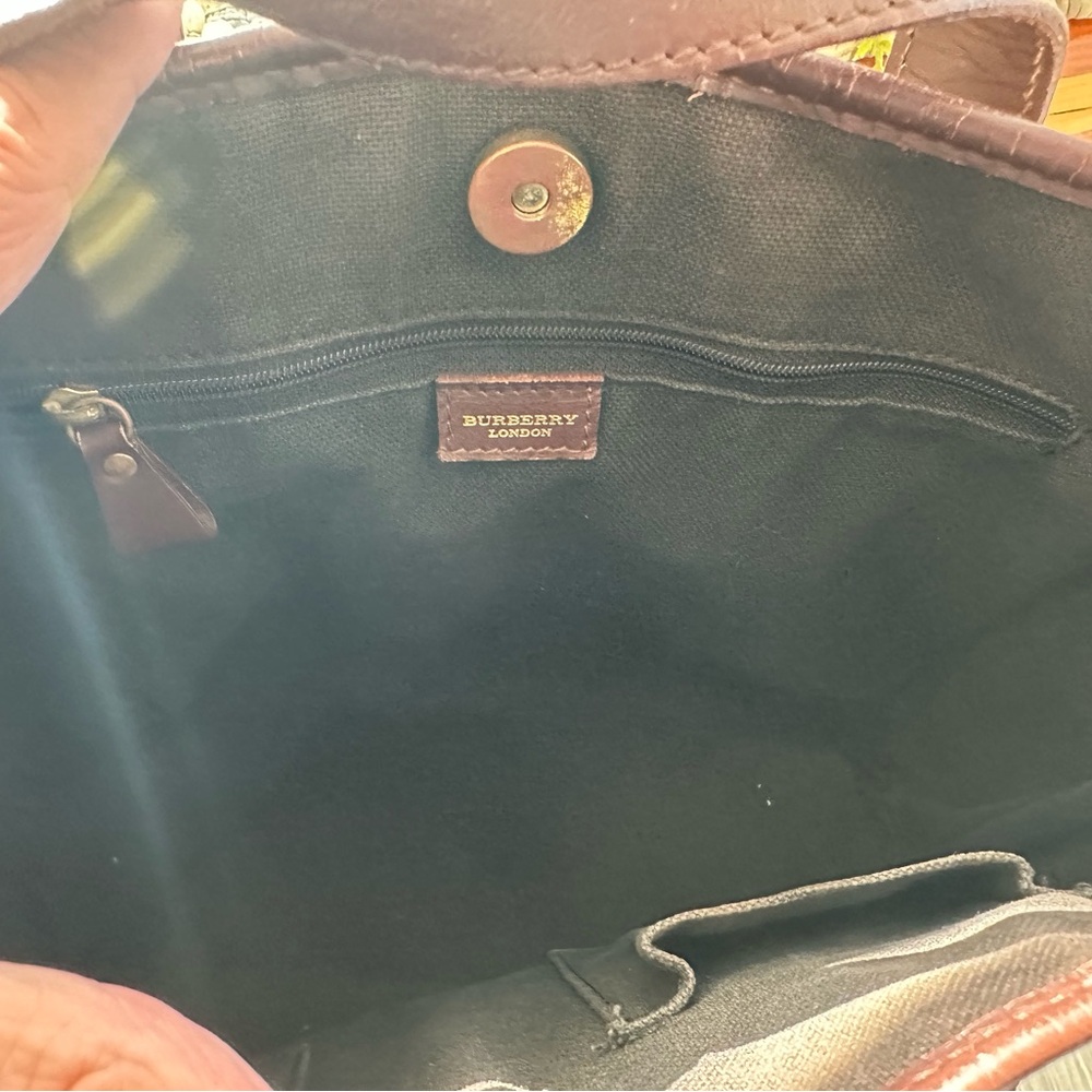 Burberry Beige and Brown Plaid Women's Bag - Picture 7 of 9